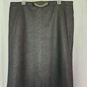 Marc New York/black reptile skirt size XL